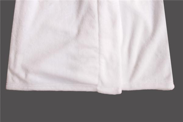 Stockpapa 100% Polyester Womens White Long Bathrobe For Winter