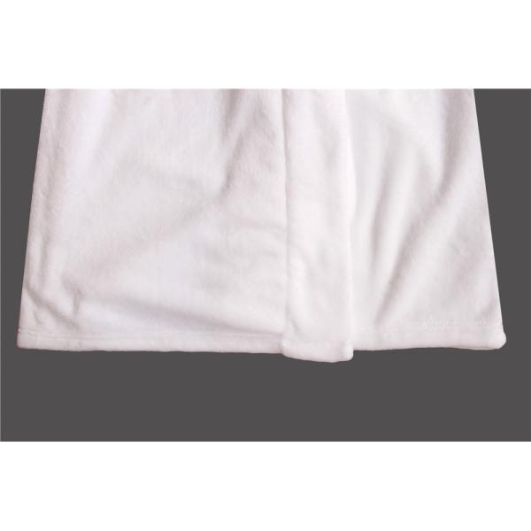 Stockpapa 100% Polyester Womens White Long Bathrobe For Winter