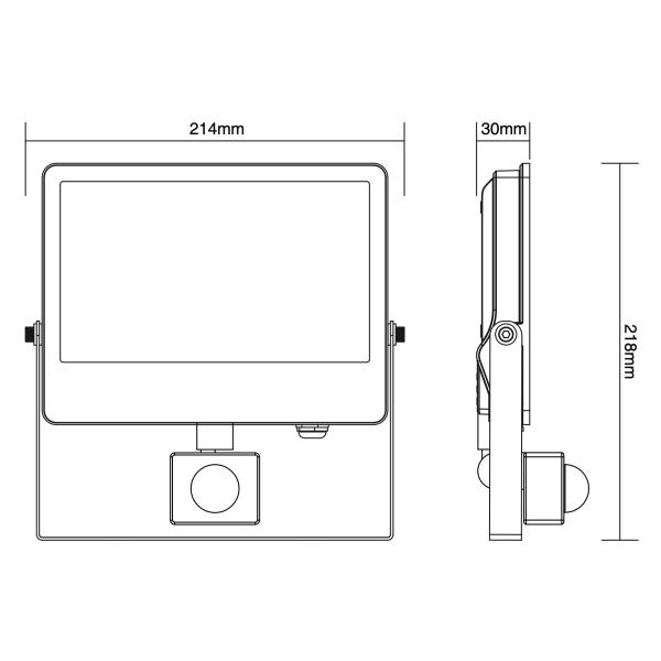 LED Industrial Lighting Outdoor Reflector 50W LED Lamp Security Lights IP65 Photocell