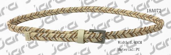 Beige / Dark Brown Womens Braided Belts Mixed Wax Rope And Flax Rope Available