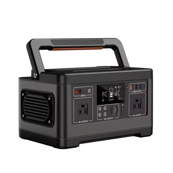 500W Portable Power Station AC Adaptor Charged Pure Sine Wave LiFePO4 Battery Large Capacity