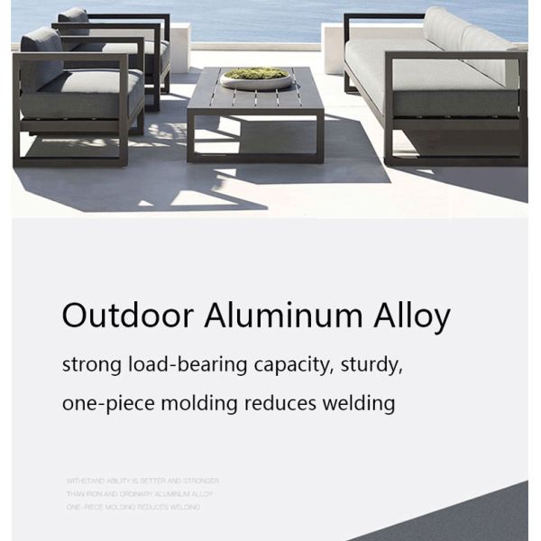 Sofa Garden Sets Waterproof Sunscreen Leisure Seat Supplier Outdoor Aluminum Furniture Set