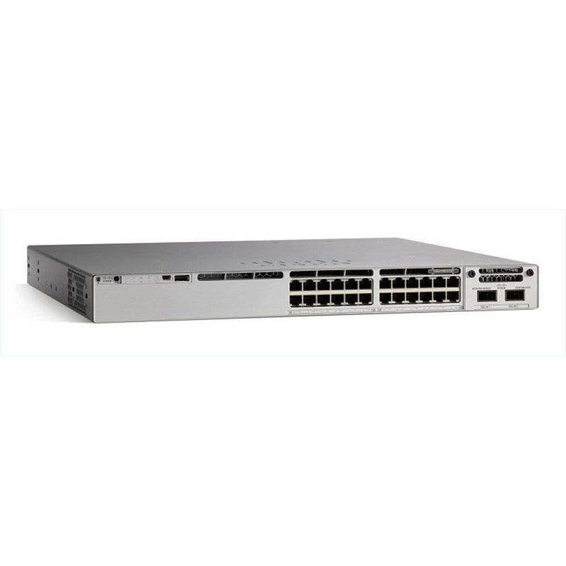 Original New Cisco C9300-24S-A Network Switch with 24 Gigabit SFP Ports POE Function and Modular Uplink