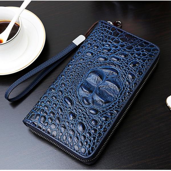Men's 2016 new European and American crocodile pattern purse fashion trends temperament Men's hand