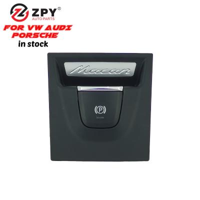 ZPY Interruptor Eletrônico de Frenos de Estacionamento Interruptor Negro de Frenos de Mão 95B927225A Para Porsche Macan 2014-2020