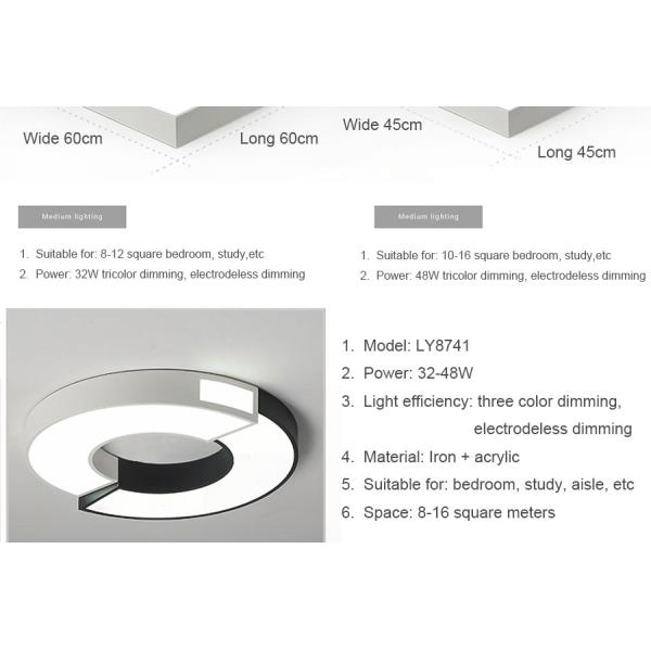 Modern LED Ceiling Lights For Living Room Bedroom overhead lamp fixtures (WH-MA-05)