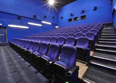 O cinema de dobramento de assentamento da densidade da espuma do teatro de couro luxuoso preside com pés da liga de alumínio