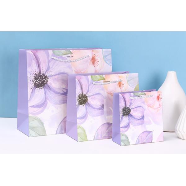 Cosmetic Birthday Cardboard Gift Bags Exquisite Bow Hand Wrapping