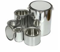 Envase del metal de la ronda del ISO con la tapa 0.21m m latas vacías de la pintura de 4 litros