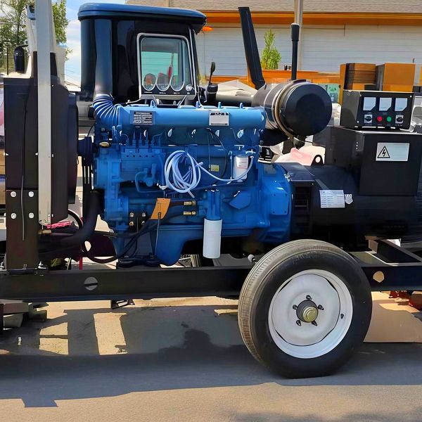 Hot Sale Diesel Power Generator Two Wheels Trailer Diesel Engine Generator Set Mini Diesel Generator