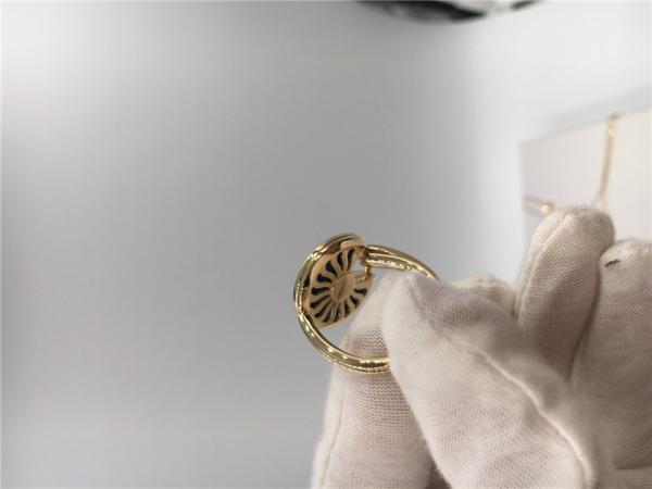 18K casamento Ring Luxury Gold Jewelry, Amulette De Ring With Diamond