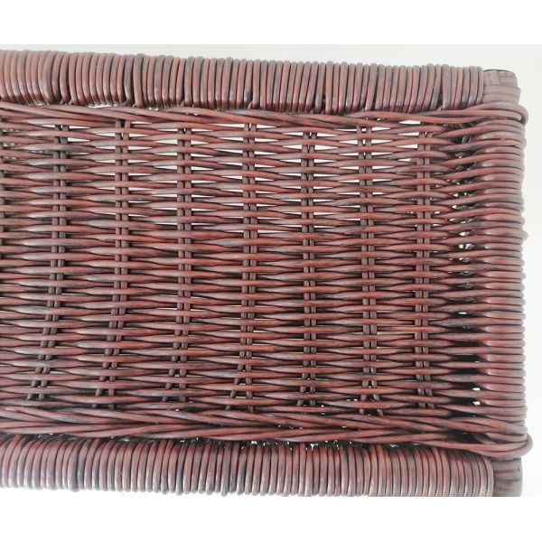 Factory Wholesale Metal Frame Round Rattan Wicker Rectangle Dogs and Cats Bed