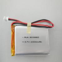 Bateria recarregável de Li-polímero 3,7v 2000mah Bateria Li-Po Polímero 803860