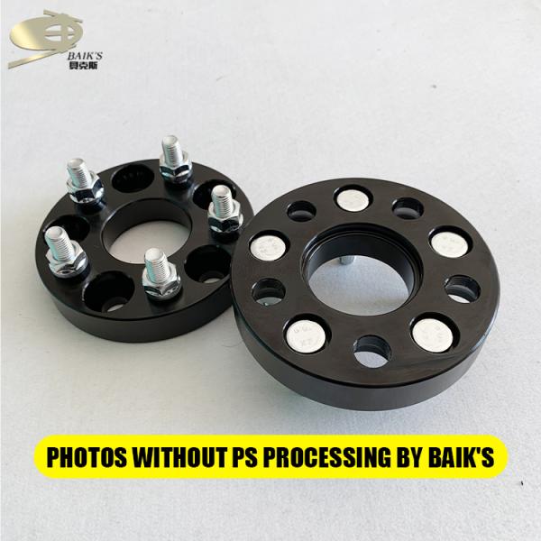Black Steel Flange Plate Stainless Steel Hub Bore 64.1 For Car