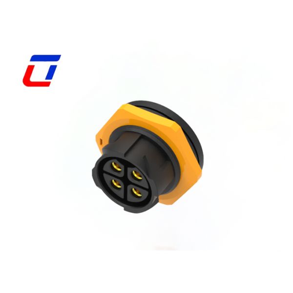 Plastic M25 Waterproof 600V Connector Dustproof 4 Pin Plug And Socket Connector