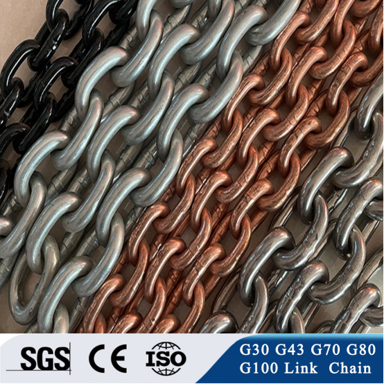 G43 13mm 14mm 16mm 18mm 19mm Thick Link Chains Long Hot Dip Galvanized G80 G100 Welded Chains