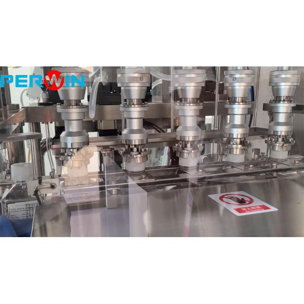 Servo Motor Controlled Aseptic Filling Animal Blood / Sera Filling And Capping Machine