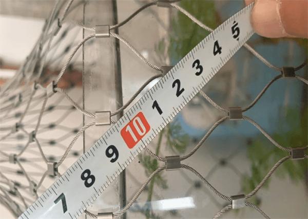 Black Oxide Zoo Enclosure Mesh 1.2mm Knotted High Tensile Woven Wire Mesh Flexible
