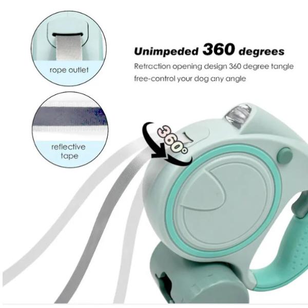 Retractable поводок собаки простирания 3M поводка ведущего каната любимца для идти