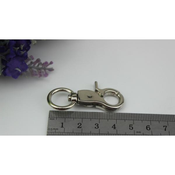 OEM/ODM zinc alloy 13 mm round eye bolt metal dog leash lobster claw swivel snap hook rose for bag accessories