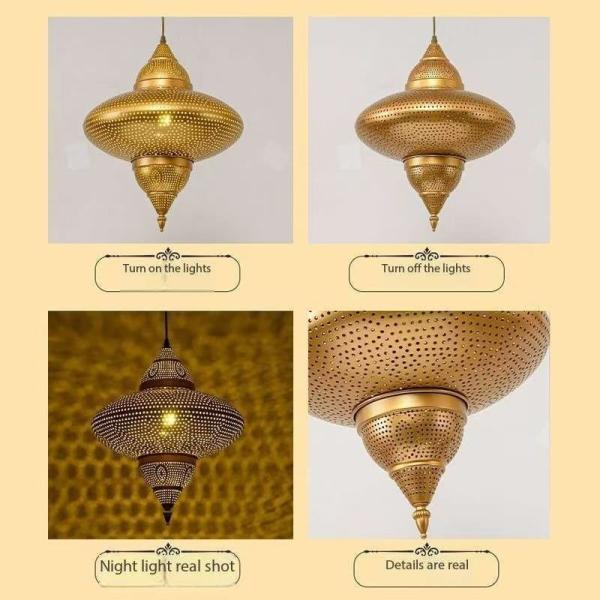 Southeast Asian Unique Copper Hanging Light For Bathroom Large Sizes
