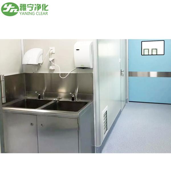 Управлением воды датчика педали колена ноги нержавеющей стали YANING медицинские ультракрасным хирургические Scrub раковина для клиники OT больницы