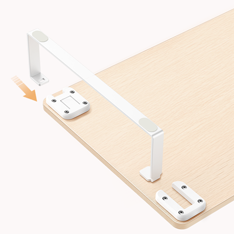 FSC Office MDF Wooden Metal Furniture Desktop Computer Stand Single Layer