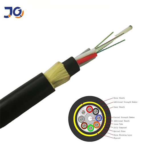 Fiber Optic Cable ADSS 12 24 48 96 Core Single Mode ADSS Fiber Optic Cable