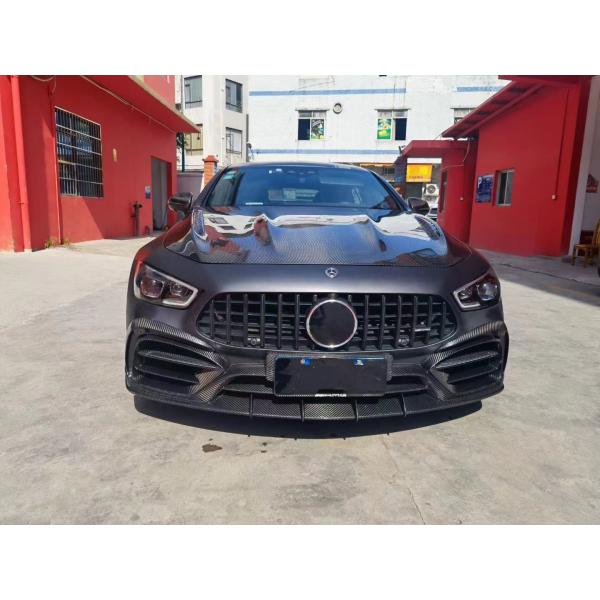 Para el Mercedes AMG GT50 53 63 Fibra de carbono Kit de carrocería AMG GT50 53 63 Actualizado Top Style Fibra de carbono delantera de labio difusor spoiler