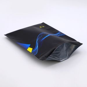 High Barrier Stand Up Pouch with Reclosable Zipper Seal and Custom Vivid