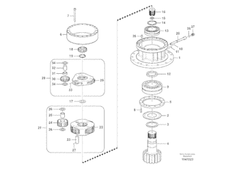 Excavator Parts VOE14547265 Bearing 14547265 Vo-lvo EC350D