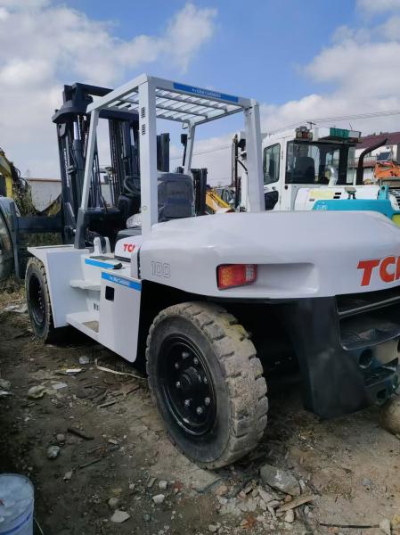 Used 10 Ton Forklift Original Japan TCM FD 100 Low Fuel