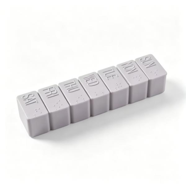 Weekly Pill Organizer,Extra Large 7 Days Cute Pill Cases Travel Daily Pill Box for Vitamin Medicine Fish Oil, Calcium Tablets Supplements