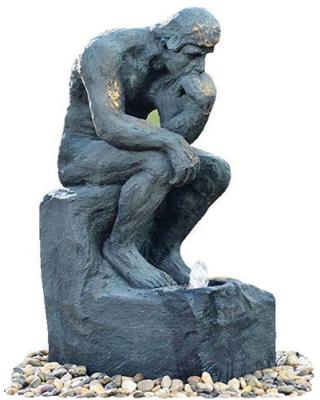 Thinker Handcrafted Outdoor Copper Water Fountains For Garden 