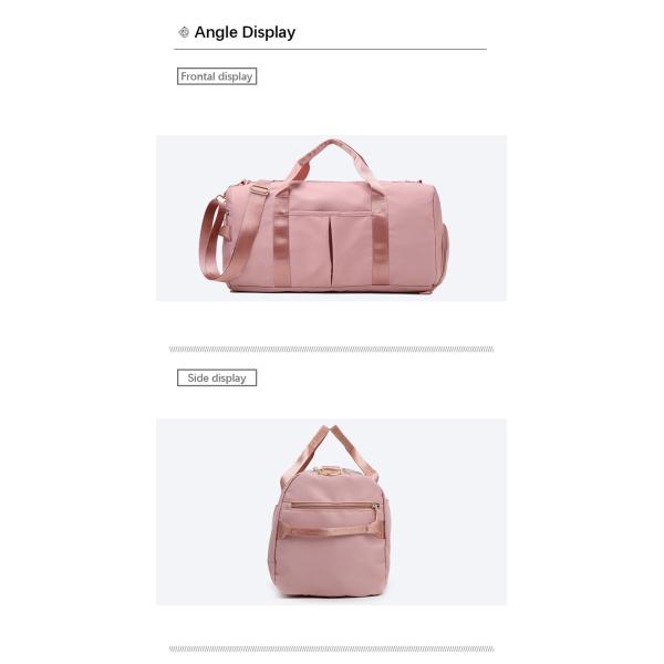 Multiple Color Nylon Travel Bag With Handle Dry And Wet Separation