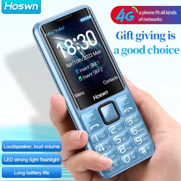 i79 (H6) 4G Elderly Cellphone 2.4'' TFT Screen 32MB RAM Torch Dual SIM English Keyboard Phone
