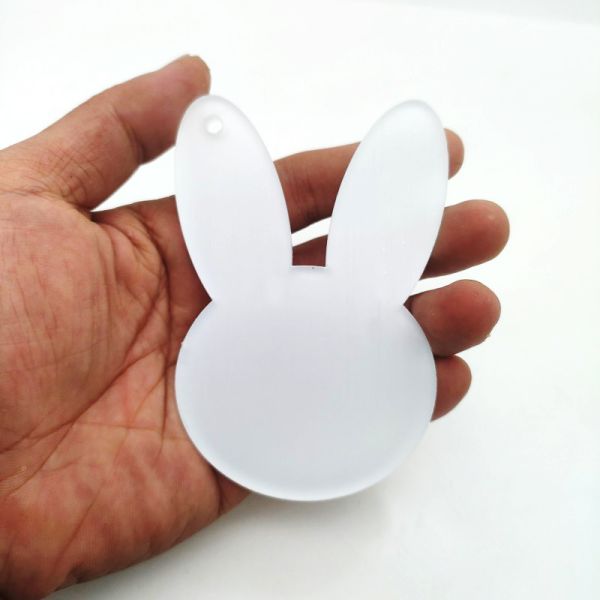 Sublimation Acrylic Pendant Easter Bunny Egg Single Sided DIY