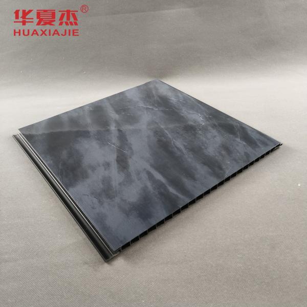 Marble Black PVC Wall Panel Decorative Printing PVC Wall Panel For Office Or Hotel