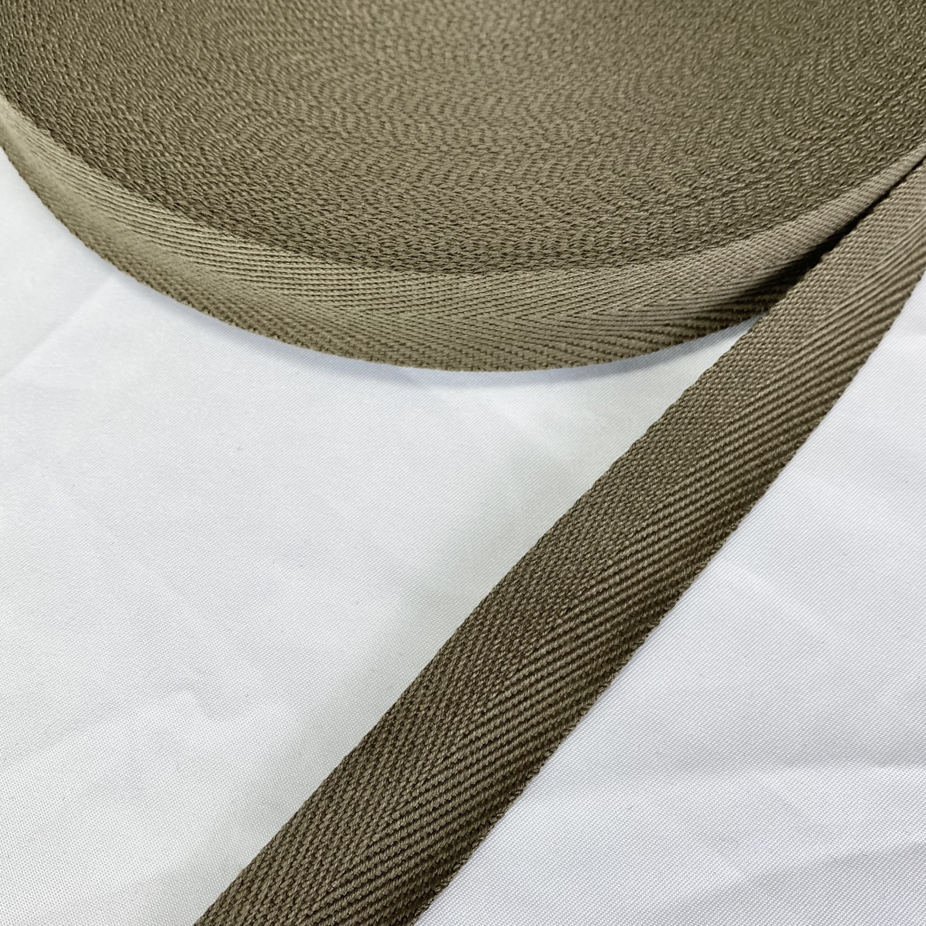 Herringbone polyester-cotton webbing Various colors Backpack strap Belt Handbag strap