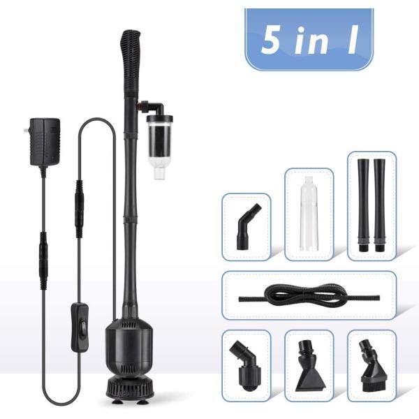 5 In 1 396GPH  12V Aquarium Gravel Cleaner