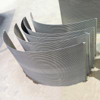 Ecrãs de arame de Johnson em forma de V com abertura de 25 a 350 microns