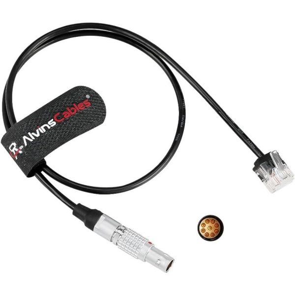 Alvin's Cables Tentacle Timecode Cable for Sony FX3| FX30| A7S3| A1 Camera, Ultra-Soft 3.5mm TRS to Micro USB Timecode Cable for Tentacle SYNC E 35cm| 13.8in