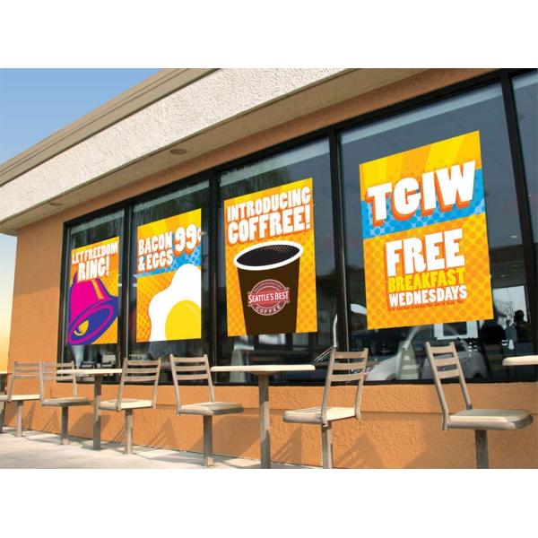 PVC Material Clear Self Adhesive Vinyl Roll With Environment Consideration