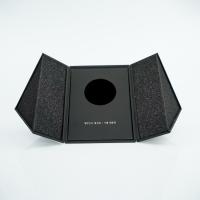 Custom Anti-Fingerprint Black Double Two Side Open Watch Box Soft Touch Magnetic Gift Box