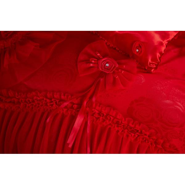 60 Count High End Шнурка Постельное белье Jacquard ткань Королева 100% органического хлопка листовки наборы