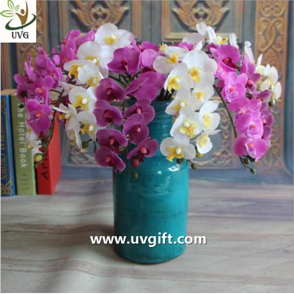 UVG Europe style artificial latex orchids import china silk flowers for party decoration