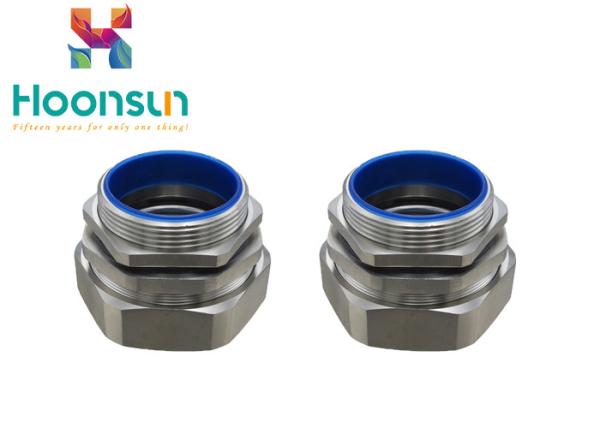 SS304 SS316L Pipe Hydraulic Metal Hose Fittings IP65 Stainless Steel