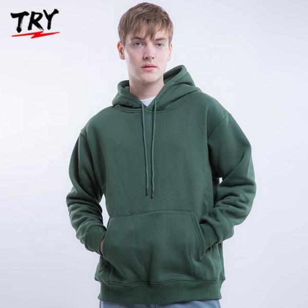 Hoodie 100% хлопка Pima пуловера верхних частей Activewear толстых людей с клобуком Drawstrings