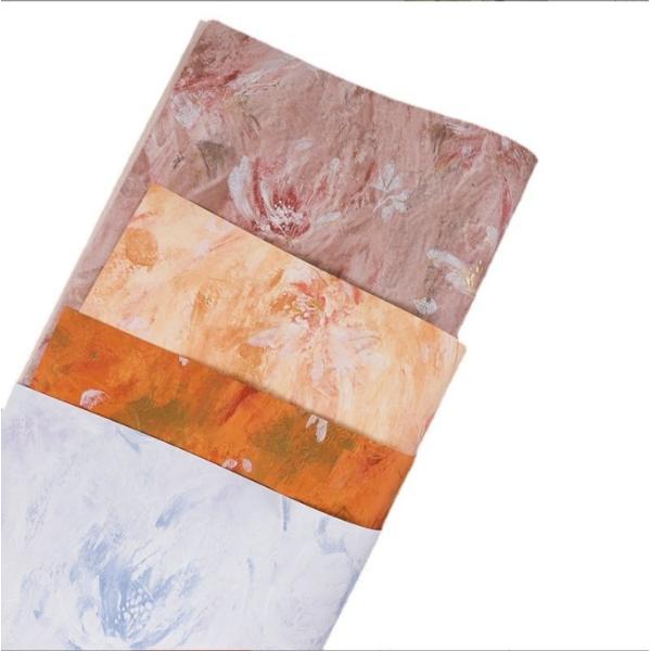Wholesale of oil painting series flower wrapping paper, thickened waterproof, popular art paper, flower shop materials, flower art splendor paper