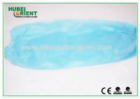 PP azul + PE impermeable de un solo uso Manos con tamaño libre para la cocina / procesamiento de la producción